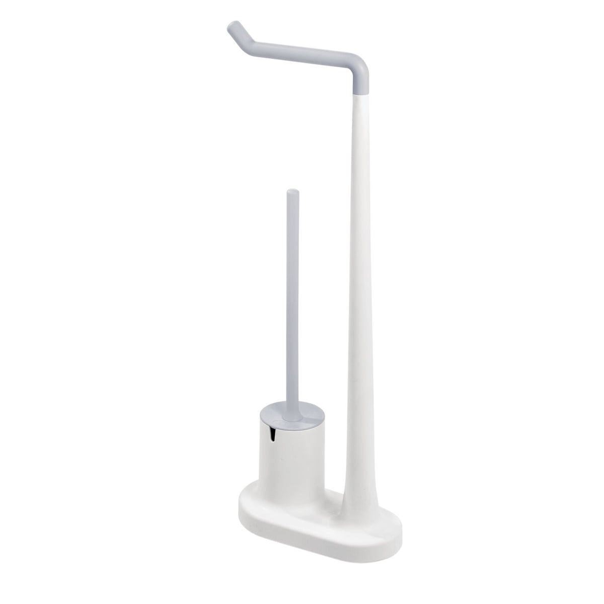 Bowl brush with toilet paper holder