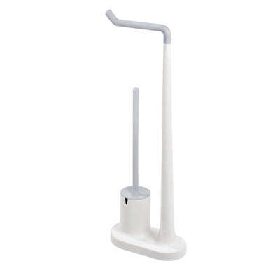 Bowl brush with toilet paper holder