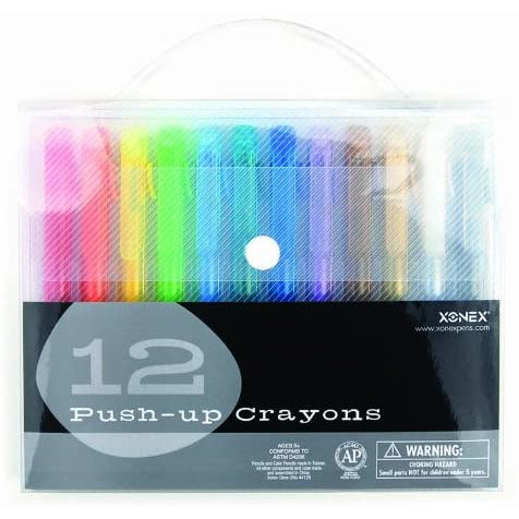 12 Crayones de empuje