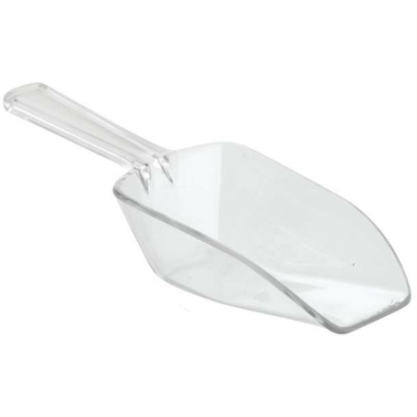 Cucharón de plástico extragrande transparente