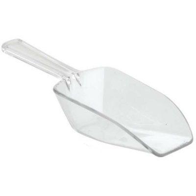 Cucharón de plástico extragrande transparente
