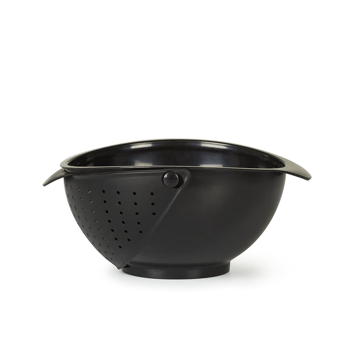 Tazón para enjuagar y colador negro