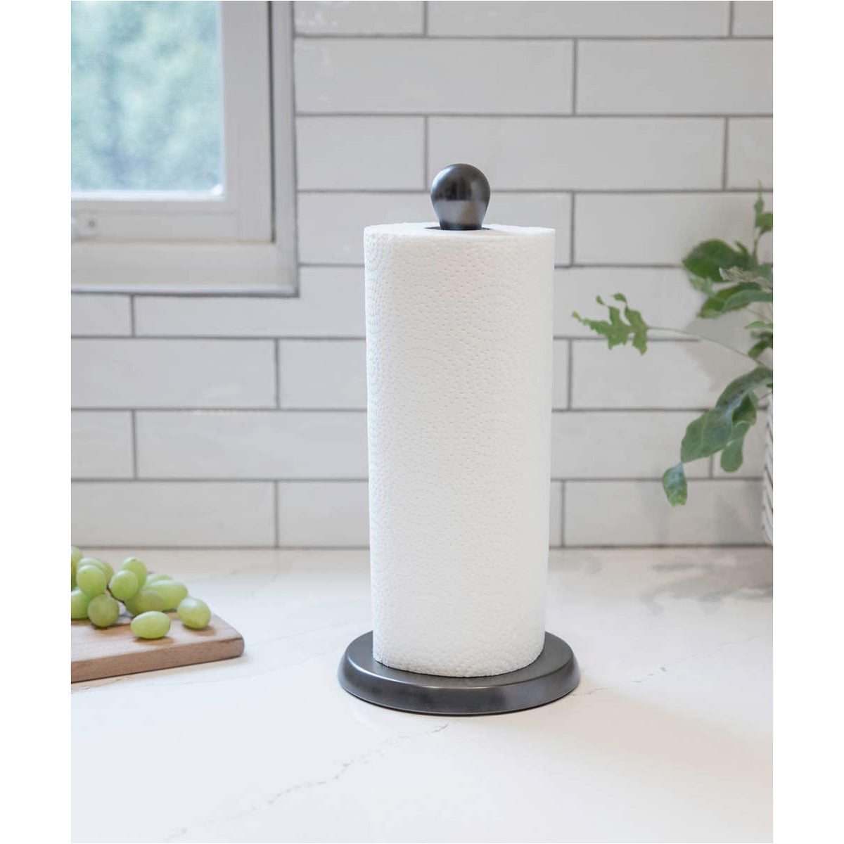 SOPORTE DE PAPEL DE COCINA TUG DE METAL NEGRO