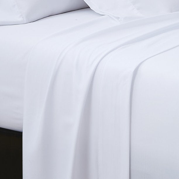 London Loft Leather Path 4PC Sheet White King