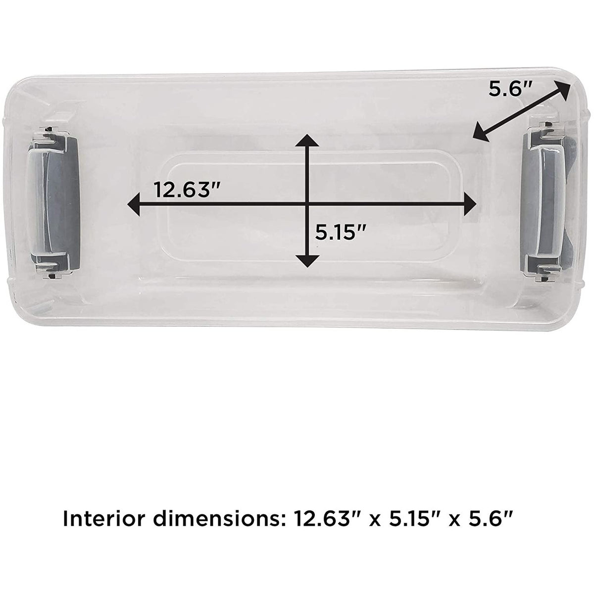7.5QT Contenedor transparente