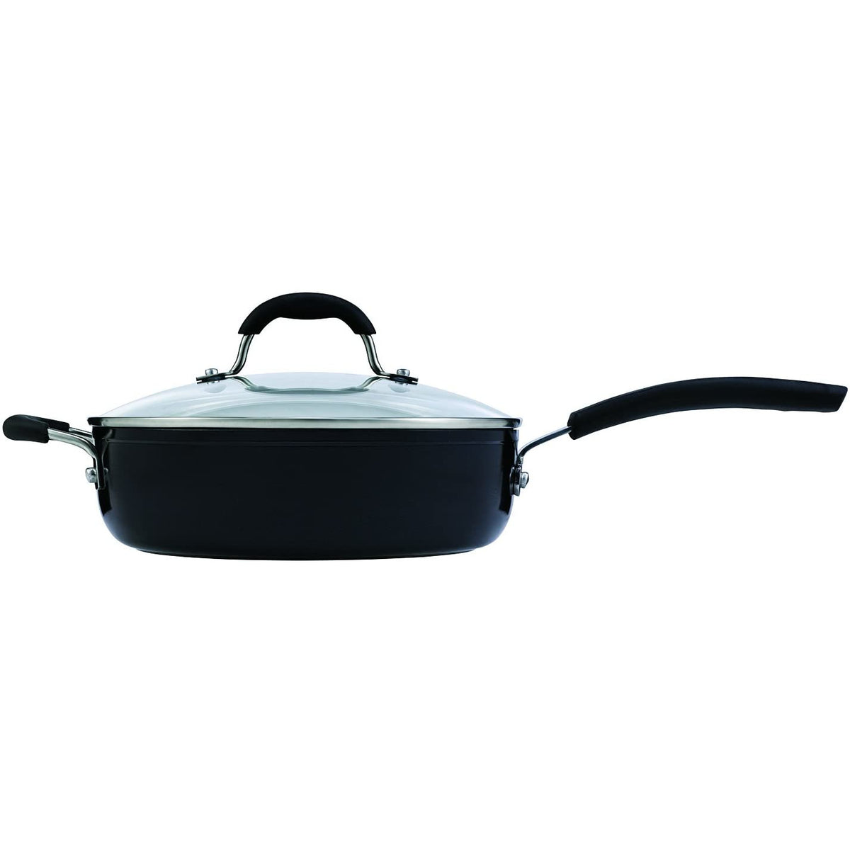 Juego de batería de cocina de aluminio forjado de 12 piezas