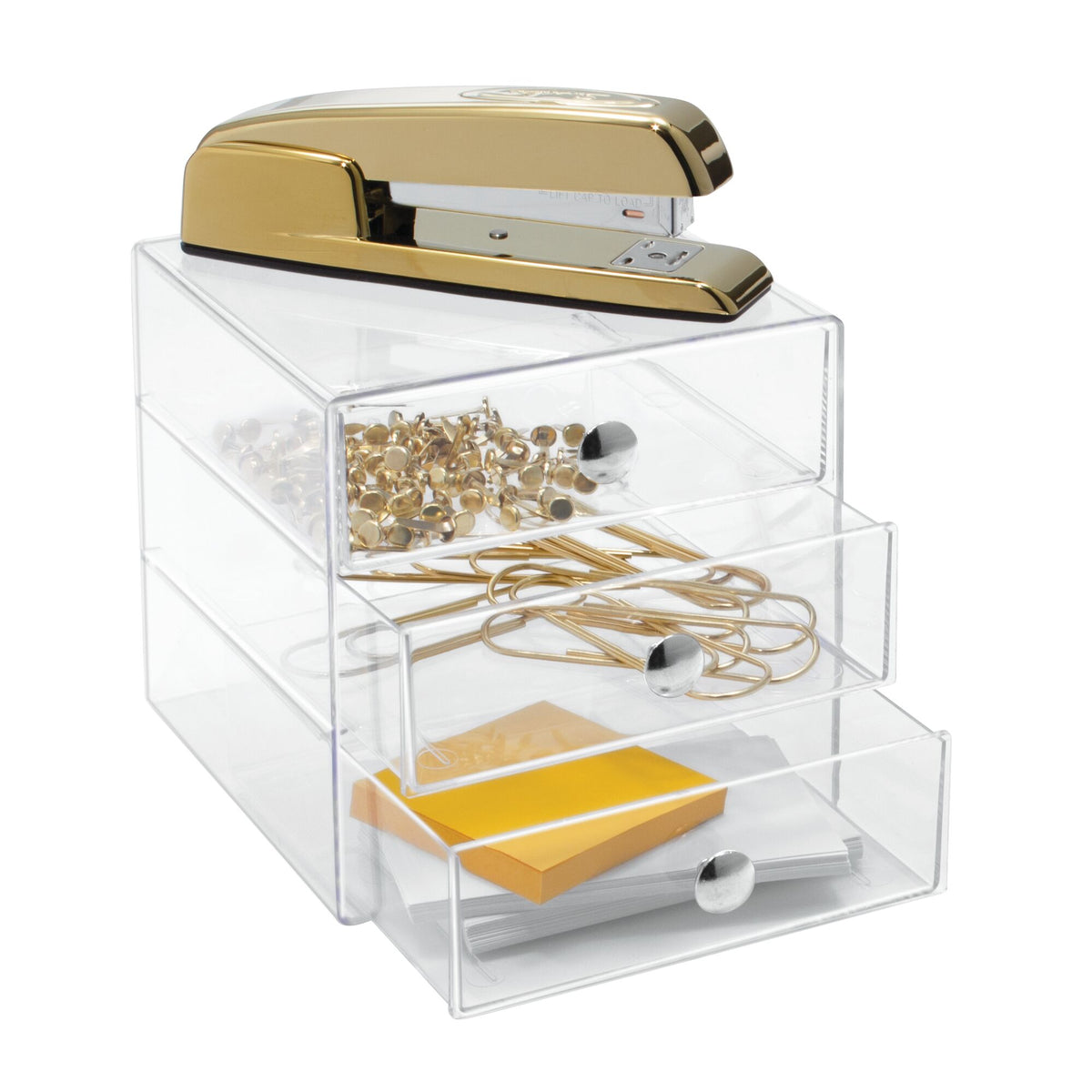 Three-drawer organizer 10.2" x 10.4" x 7.25"