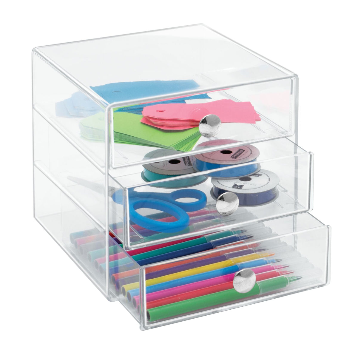 Three-drawer organizer 10.2" x 10.4" x 7.25"