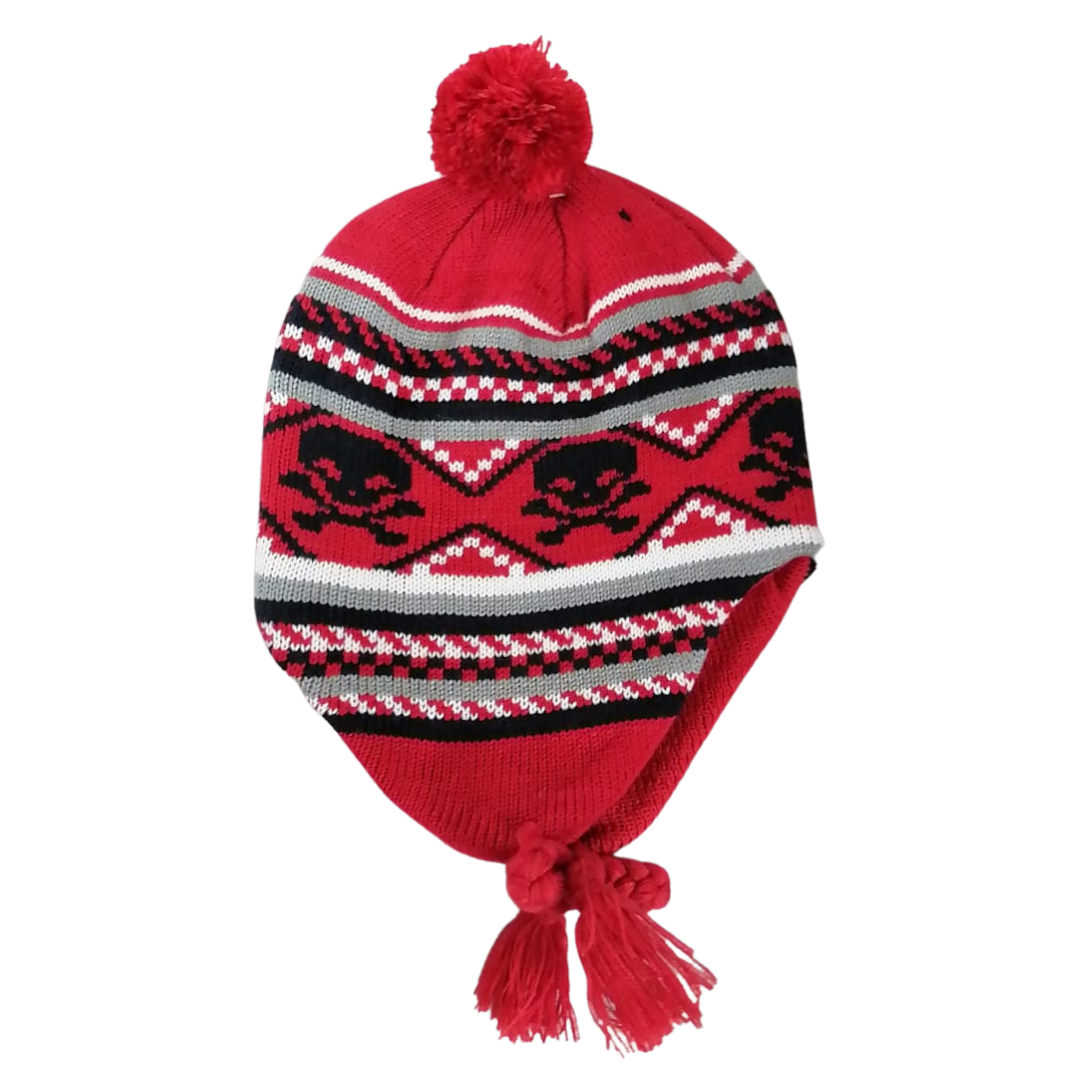Red/Black Woolly Hat