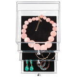Jewelry Box Organizer with 3 Drawers 6.4" x 7" x 7"