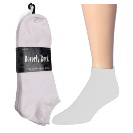 Calcetines tobilleros blancos para hombre - Paquete de 3