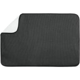 Alfombrilla de cocina iDry monocromática (negra/blanca) sólida - Extragrande 24" x 18"