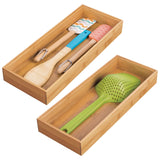 Organizador de cajones de bambú 6" x 15" x 2"