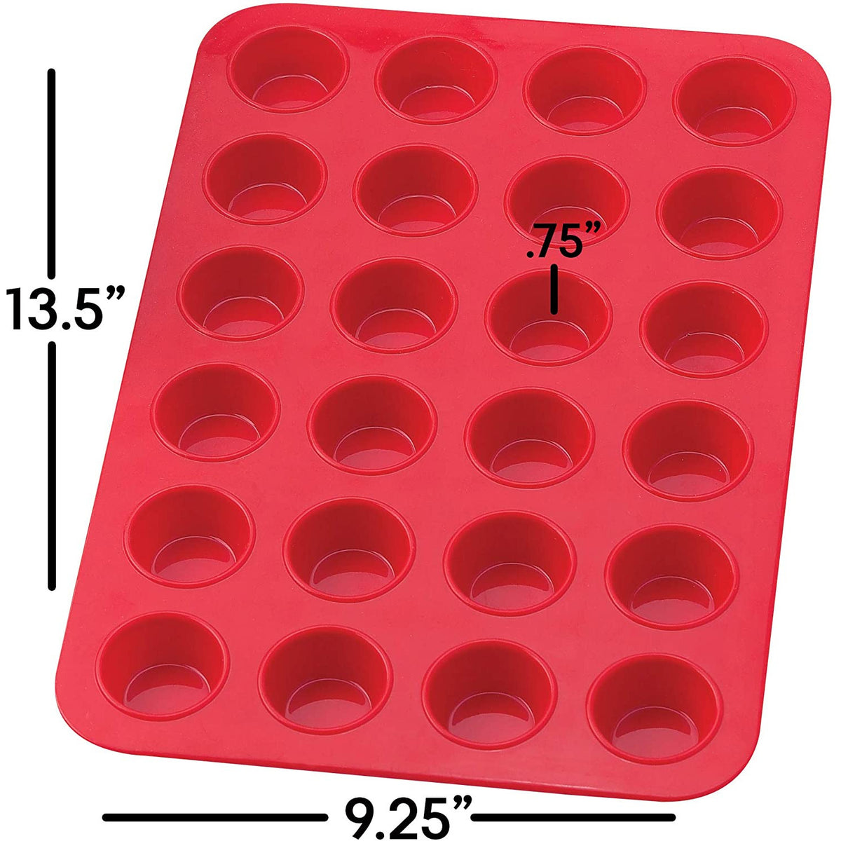 Molde de silicona de 24 cavidades para minimagdalenas