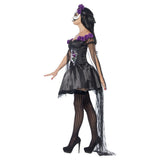 Disfraz de señorita del Día de Muertos negro