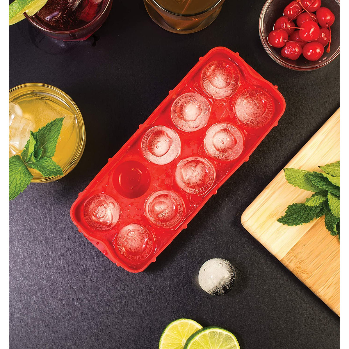 Bandeja de silicona para bolas de hielo Cannonball