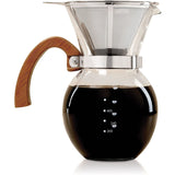 Cafetera de goteo transparente