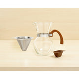 Cafetera de goteo transparente