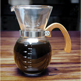 Cafetera de goteo transparente