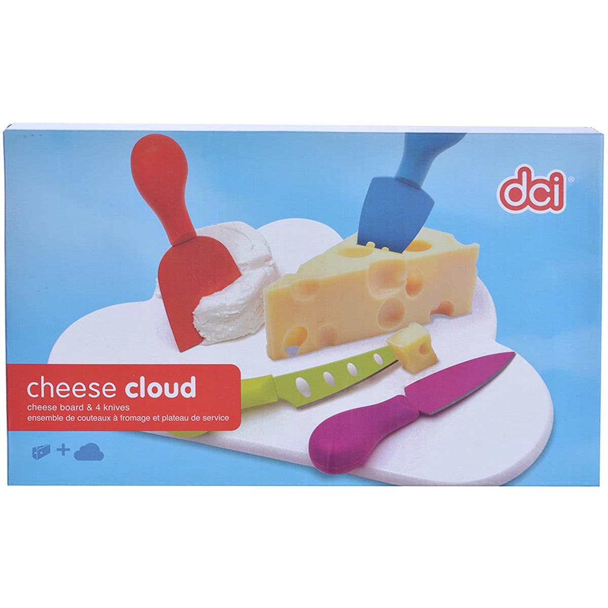 Nube de queso y 4 cuchillos