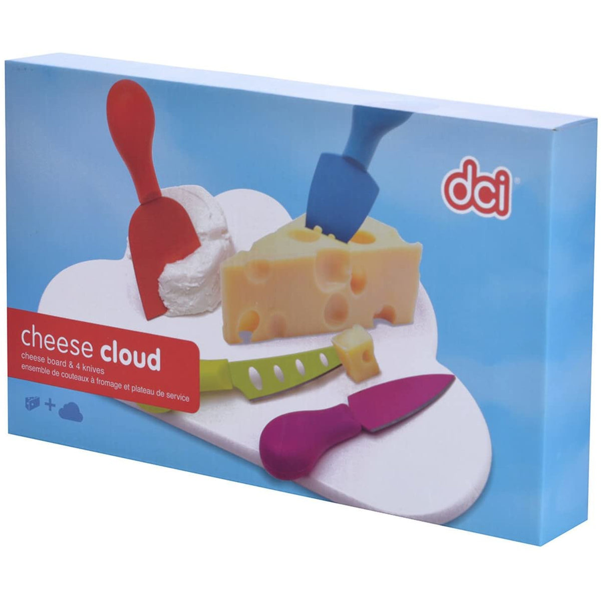 Nube de queso y 4 cuchillos