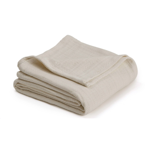 Manta de algodón beige disponible en 3 tamaños