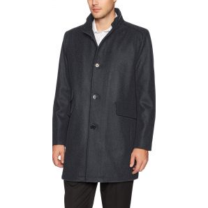 Chaqueta Walker de Hombre de Lana Twill Abrigos Azul Marino