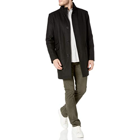 Chaqueta Walker de Hombre de Lana Twill Abrigos Azul Marino