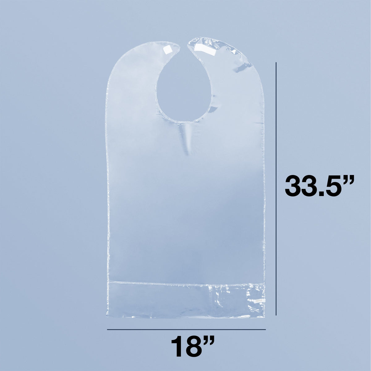 Invisible Clear Vinyl Bib