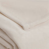 MANTAS VELLUX PLUSH COLOR MARFIL TAMAÑO MATRIMONIAL/QUEEN