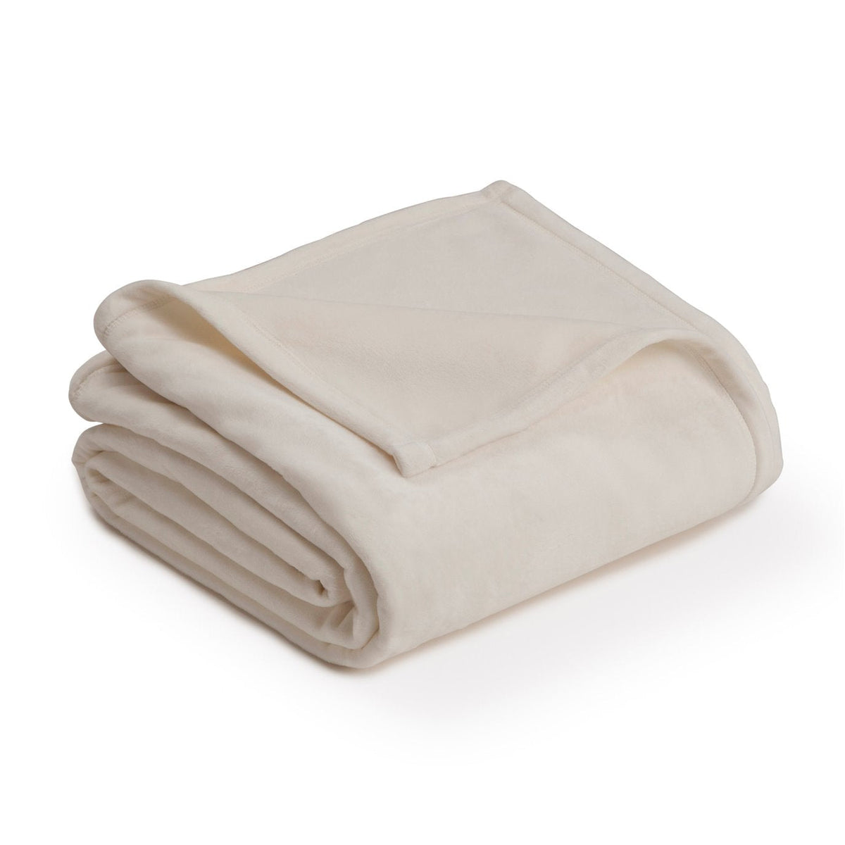 MANTAS DE POLIÉSTER VELLUX PLUSH COLOR MARFIL TAMAÑO KING