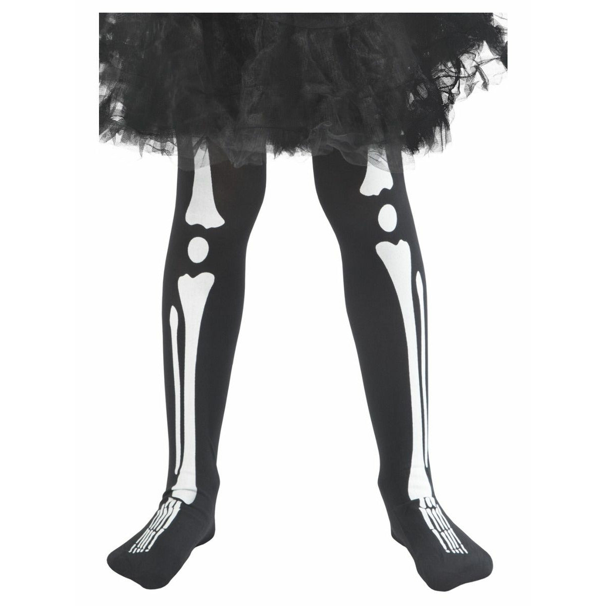 Skeleton tights child black