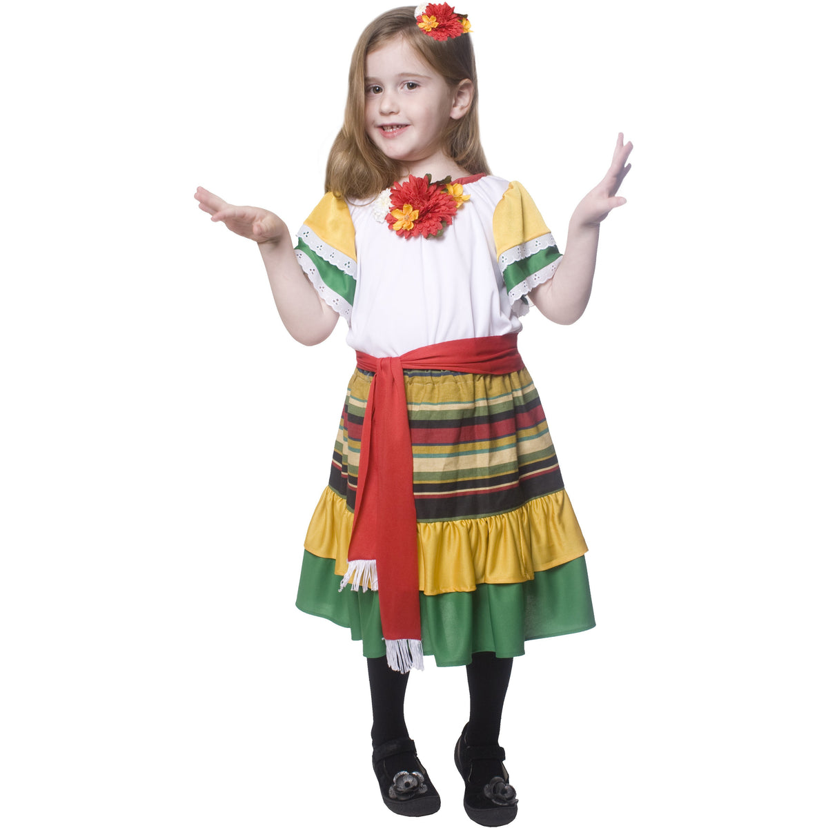 Disfraz de bailarina mexicana para niña