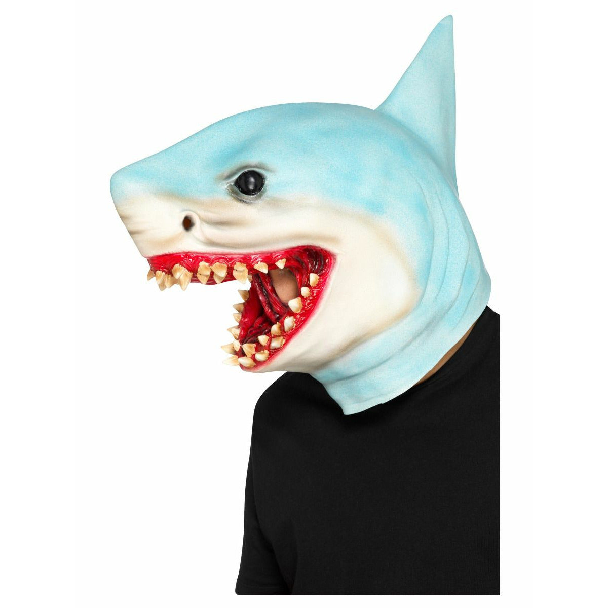 Máscara de tiburón para la cabeza, azul