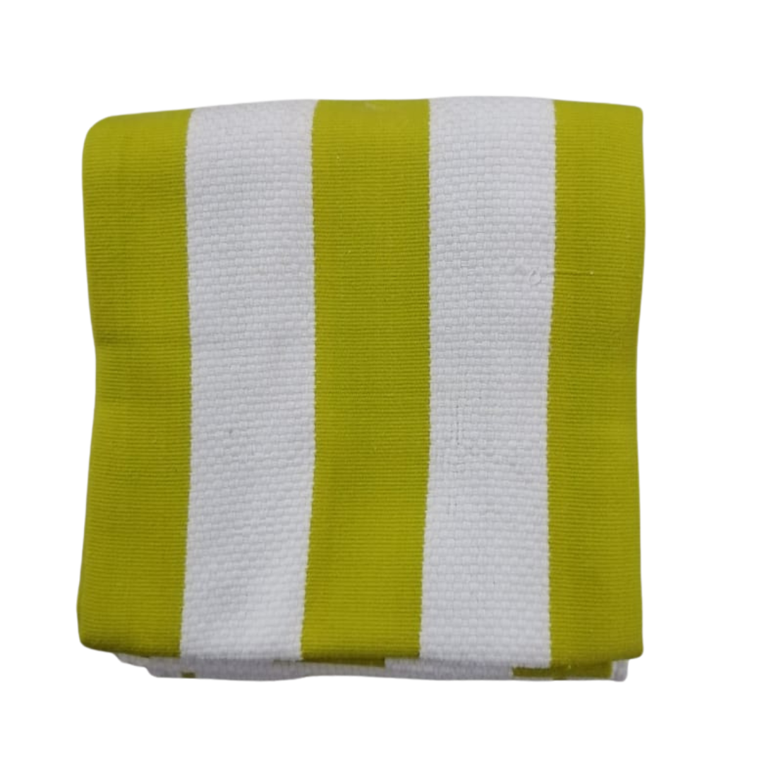 Juego de 3 paños de cocina 100% algodón verde/blanco