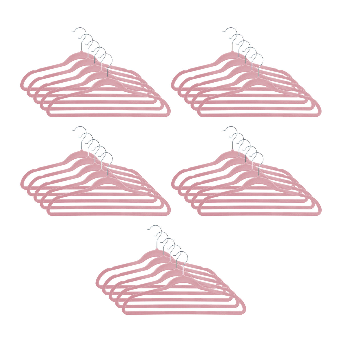 Soft grip Non-Slip Hanger DUSTY PINK 25 pc set
