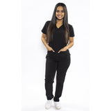 UNIFORME STRECH NEGRO MODELO JOGGER (CORTE AJUSTADO)