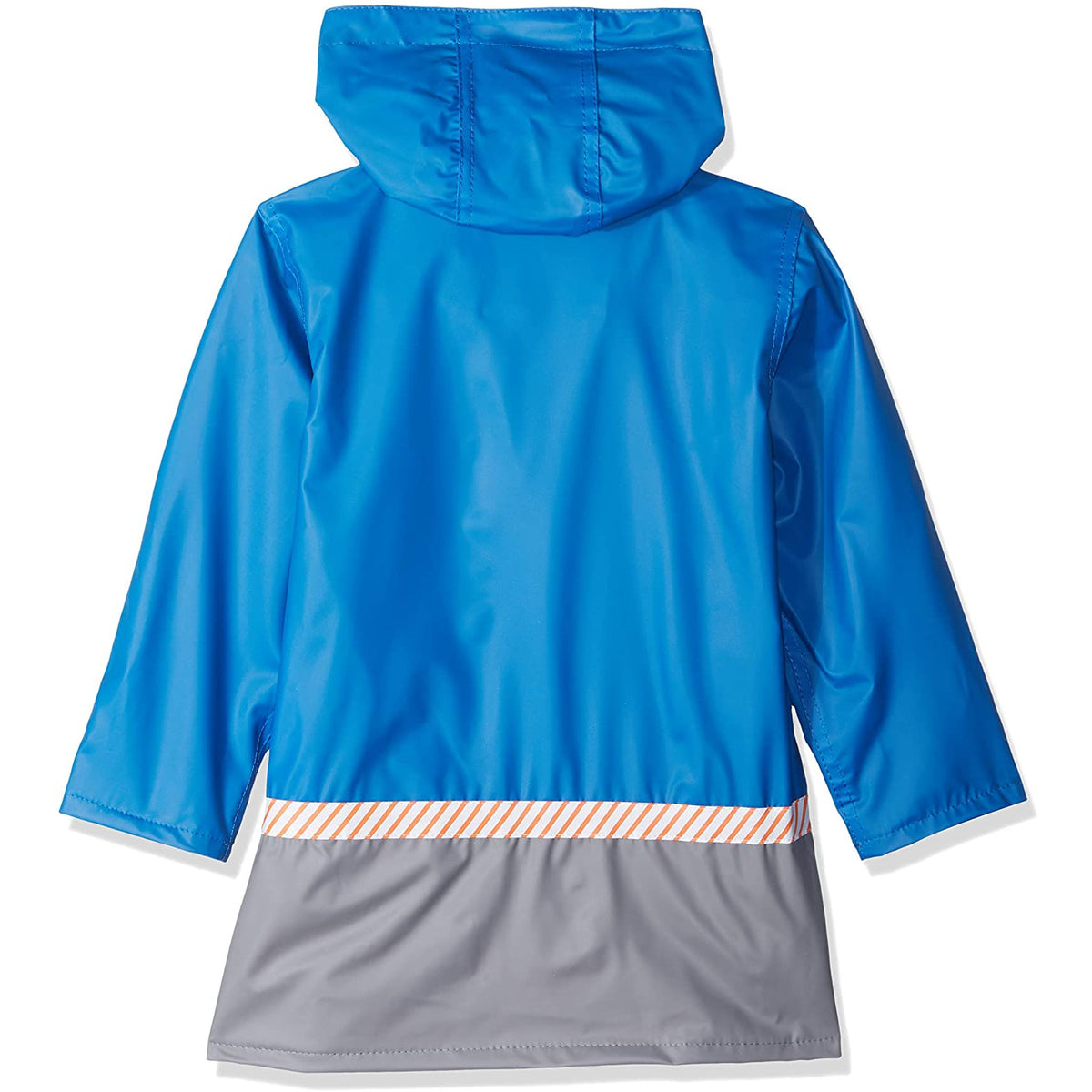 Blue rain jacket trucks