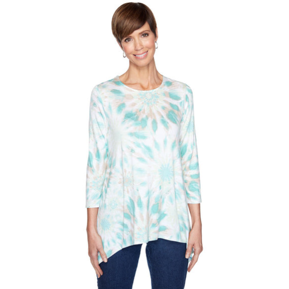 Top Plus teñido anudado Sunburst Ruby Rd X