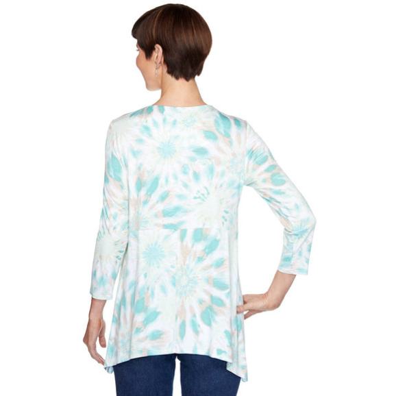 Top Plus teñido anudado Sunburst Ruby Rd X