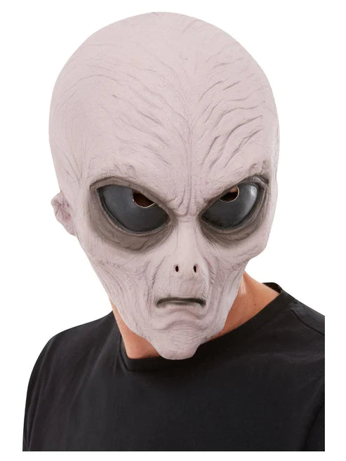 Máscara de látex de alienígena morada