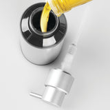 Dispensador de jabón de aluminio Metro - Redondo 25,4 cm x 9,1 cm x 7,1 cm