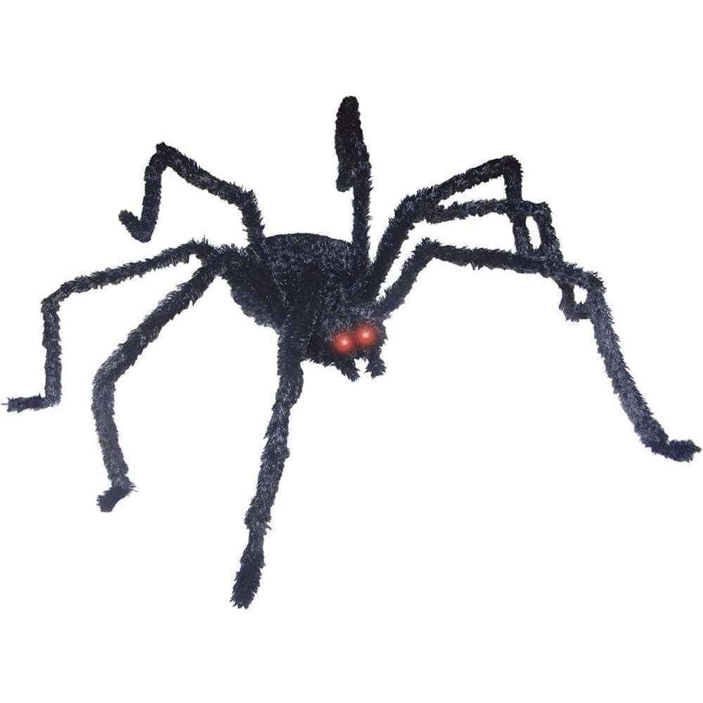 Decoración de araña negra de 48 cm