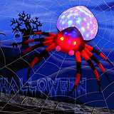 8 FT Long Inflatable Spider with Magic Light