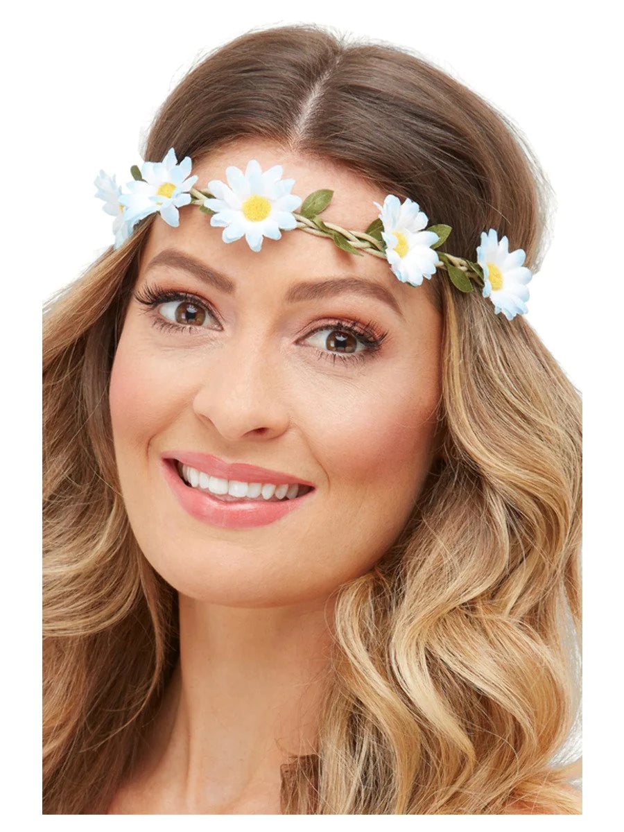 Diadema hawaiana / hippie con margaritas, surtido