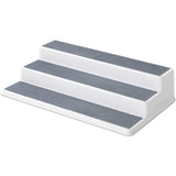 Organizador antideslizante para especias de 3 niveles para despensa de cocina, 38 cm, gris