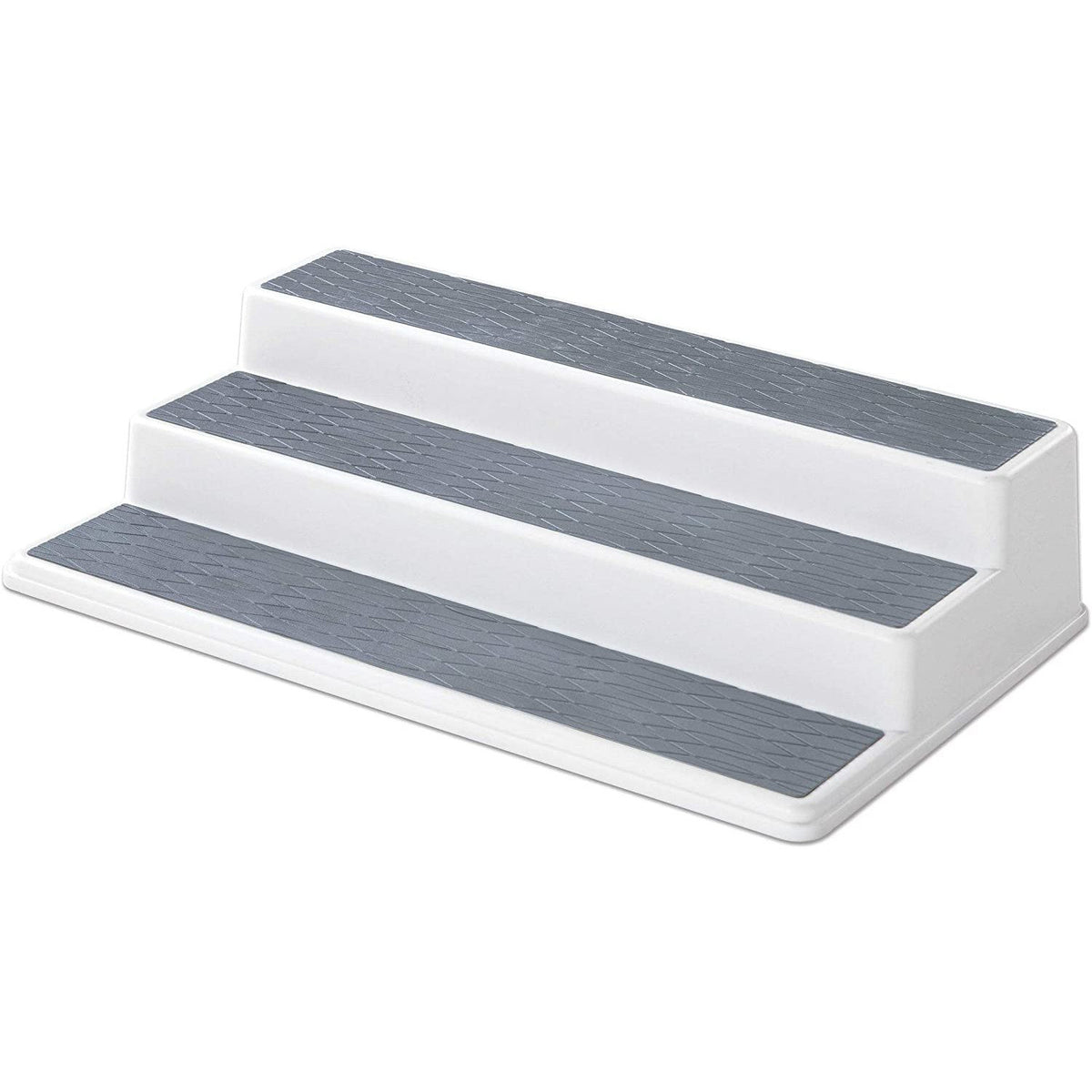 Organizador antideslizante para especias de 3 niveles para despensa de cocina, 38 cm, gris