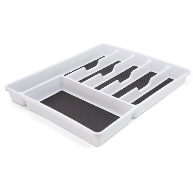 6 COMPARTMENT DRAWER ORG WHITE