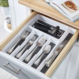 6 COMPARTMENT DRAWER ORG WHITE