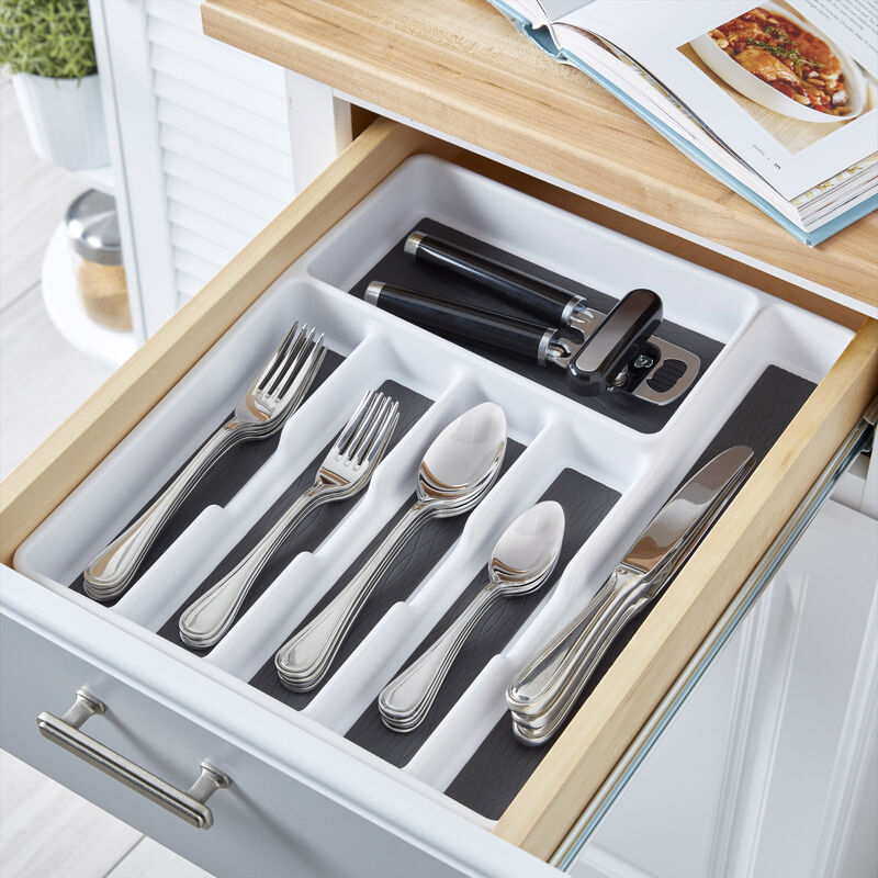 6 COMPARTMENT DRAWER ORG WHITE